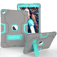 For Ipad 9.7 2017 Case A1822 A1823 Tablet Cover For Ipad 9.7 2018 A1893 A1954 Silicon TPU+PC shell Shockproof Stand Protective