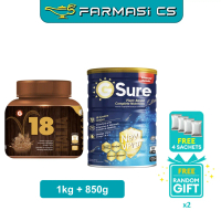 Good Morning GSure 850g EXP:12/2027 + V18 1kg EXP:11/2026 FREE 2 Random Gifts + 4 Random Sachets [ F