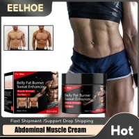 Eelhoe Abdominal Muscle Cream Anti Fat Cellulite Exercise Strengthening Sweating Line Shaping Slimming Weight Loss Massage Cream
