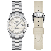 TISSOT 天梭 官方授權 T-MY LADY 真鑽珍珠貝機械女錶 520送禮推薦-29.3mm T1320071111600