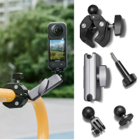 XRISE Applicable 360 Panoramic Motion Camera 360x4 Bicycle Motorcycle Stand insta go3 Handlebar Fix