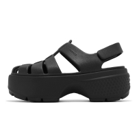 Crocs 洞洞鞋 涼鞋 Stomp Fisherman Sandal 男鞋 女鞋 黑 厚底 雪屋涼鞋 卡駱馳 209938001