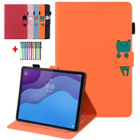 For Samsung Tab A8 Case Flip Shockproof Painted Etui SM-X205 For Samsung Galaxy Tab A8 10.5'' Cover 2021 SM-X200 + Stylus Pen