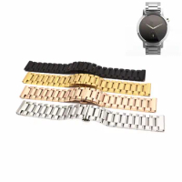 Suitable for Samsung S2S3 moto360 2 LG solid core stainless steel band wear strap watch