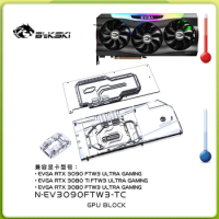 Bykski Water Block for EVGA RTX3090 /3080 FTW3 ULTRA GAMING GPU Card /Copper Radiator/Active Backplate RGB SYNC /N-EV3090FTW3-TC