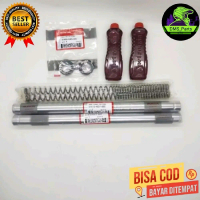 Paket As Shock Set As Shok As Sok Depan Set Halu Halu + Seal Shock + Oli Shock + Per Shock Set Honda