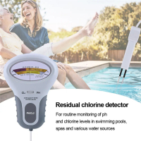 PH Chlorine Meter CL2 Measuring Professional PH Chlorine Cl2 Level Meter Tester Water Monitor with P