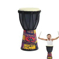 Kids Bongo Hand Drum Handcrafted Vintage Professional Goatskin Easy To Play Goatskin Bongo Drums For Birthday And Children's
