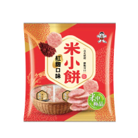 【旺旺】米小餅 紅麴米果 160g/包(米果 仙貝 米小餅直火烘烤 全素)