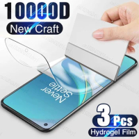 3Pcs Hydrogel Film For Oneplus 8 9 10 11 Pro 11R Ace 2 Screen Protector Full Glue Protective Film For Oneplus 11Pro Not Glass