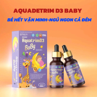 [Mua 2 tặng 1] Siro nhỏ giọt AQUADETRIM D3 BABY 20ml-Bổ sung D3,K2 cho bé, hạn chế vặn mình, ngủ ngo