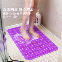 防滑墊 淋浴墊 廁所洗澡間浴室地墊 PVC防滑墊塑料門墊腳墊浴缸地毯【不二雜貨】