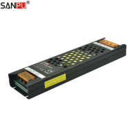 SANPU 12V Slim Power Supply Unit 150W 12A LONG-FLAT Constant Voltage 12VDC LED Driver for LED Light Box Advertising CLL150-W1V12
