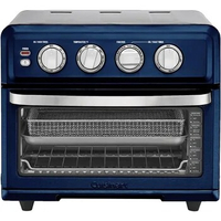 Air Fryer + Convection Toaster Oven, 8-1 Oven with Bake, Grill, Broil &amp; Warm Options, Stainless Steel, TOA-70 (Navy Blue)