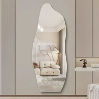 Design Wall Decorative Mirrors Sticker Irregular Full Body Aesthetic Mirror Bathroom Modern Adornos Para El Hogar Home Decor