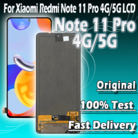 6.67" Original For Xiaomi Redmi Note 11 Pro 2201116TG Lcd Display Touch Screen Digitizer With Frame For Redmi Note 11 Pro 5G LCD