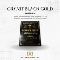 BATU NISAN GRANIT PREMIUM BLACK GOLD 40X60 CM