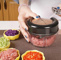 手動絞肉機 家用手動手拉式攪拌機小型碎肉絞餡碎攪菜機辣椒餃子餡神器