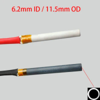 6.2mm ID 11.5mm OD 110mm Length White Black HTCC Alumina AL2O3 PTC Annular Hollow Tube Heat Cartridge MCH Metal Ceramics Heater