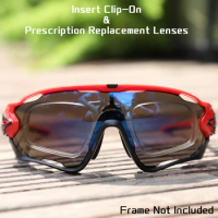 HDTAC Insert Clip-On Prescription Clip &amp; Custom Prescription Lenses for Oakley Jawbreaker Sunglasses