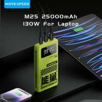 MOVESPEED M25 25000mAh Power Bank 22.5W 3 Ports External Battery Fast Charge Powerbank for iPhone Switch Laptop Outdoor Travel