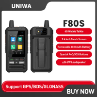 UNIWA F80S Android Phone With Walkie Talkie Long Range 4G Smartphone IP54 Rugged Phone 1GB 8GB 2.4" 4000mAh Android 10 POC/SOS