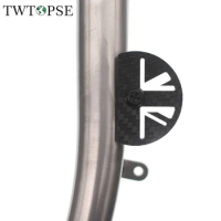 TWTOPSE Hollow T800 Carbon Bicycle Brake Shift Cable Fender Plate For Brompton Folding Bike 3sixty PIKES Cables Housing Disc