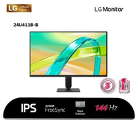 LG Monitor LG 24" 24U411B-B 23.8 inch FHD IPS 1ms 4 Sisi tanpa bingkai HDR 10 sRGB 99% 144Hz monitor