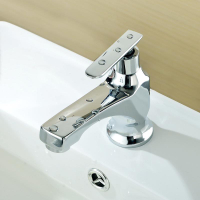 洗手盆單冷水龍頭 衛生間面盆水龍頭 單水單管水嘴全銅純銅閥芯龍頭