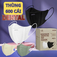 Thùng 600 chiếc Khẩu Trang 5D người lớn DENTAL MASK chính hãng cao cấp dày dặn , khẩu trang chống nắ