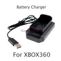 1pc Black USB Handle Battery Charger Charging Dock Station For Xbox360 Xbox 360 Wireless Controller