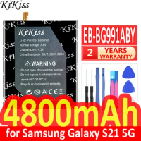 4800Mah/5800Mah KiKiss Powerful Battery for Samsung Galaxy S21 5G/Plus/Ultra S21Plus S21+ S21Ultra SM-G991B/DS G991U