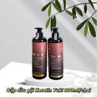 (800ml) Cặp gội xả Keratin Yuki 800ml/chai
