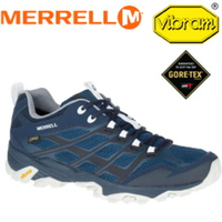 【MERRELL 美國 男款 MOAB FST GORE-TEX 登山健行鞋/深藍/灰/】ML598189/休閒鞋/健行/登山/運動鞋