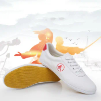 Classic Martial Art Shoes White Sneakers Canvas Wu Shu Shoes Tennis masculino Taekwondo Breathable Sneakers Tai Chi Kung Fu Shoe
