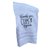 Funny Inappropriate Towels Bathroom Towel With Interesting Message Portable Wash Towel In Solid Colors Spoof Text Towel For
