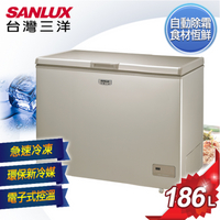 SANLUX 台灣三洋 186L 上掀式無霜冷凍櫃 SCF-186GF 含原廠配送及基本安裝