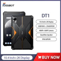 Global Version FOSSiBOT DT1 Rugged Tablet Pad 8GB 256GB 11000mAh Android 13 PC Tablets 10.4 Inch 2K 4G Tablet 18W Fast Charge