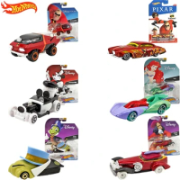Original 6 Pack Hot Wheels Premium Cars Disney Pixar Steamboat Willie Diecast Car Toys Hotwheels 1/64 Disney Cars