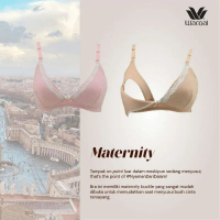 Bra Wacoal Tanpa Kawat Katun Maternity Menyusui K30 Size 34,36,38 A,B,C Ib 8034 Non Wire Wireless Ib