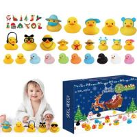 24PCS Advent Calendar Christmas Advent Calendar For Kids Ducks Advent Calendar Christmas Toys Gifts For Kids Adults Front