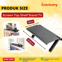 Screen Top Shelf Stand Tv Rack Tatakan Pelindung Layar Televisi Retak Murah