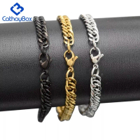 Gelang Pria Rantai Titanium Asli Original Kode LM 03