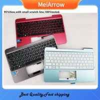 MEIARROW 95%New/Orig Keyboard for Asus T100H Mobile Dock T100HA Tablet 2-in-1 Palmrest US Keyboard upper cover,No battery