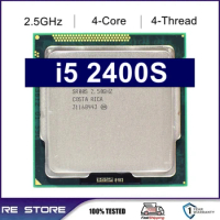 Used i5 2400S Processor Quad-Core 2.5GHz LGA 1155 6MB Cache Desktop CPU