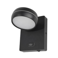 โคมไฟผนัง LED 6W Warm White  รุ่น WU239386-6W SBK สีดำ