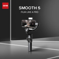 ZHIYUN Smooth 5 Official 3-Axis Gimbal Steadicam Stabilizer for IPhone X 8 Gopro Hero 5 SJCAM SJ7 Xiaomi Yi 4k Action Camera