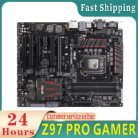 Asus Z97 PRO GAMER motherboard 1150 DDR3 Core i7 4790K i5 4670K CPU Intel ® Z97 PCI-E 3.0 32GB ATX M.2 SATA3 6 x USB3.0 Used