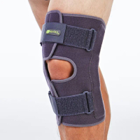 【SENTEQ】專業型前開式雙鐵鉸鏈膝關節護膝(金屬支撐/關節防護/減壓/固定)