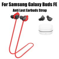 Neck String Accessories Anti-Lost Earbuds Strap Silicone Rope Waterproof Anti Loss Cord Sweatproof for Samsung Galaxy Buds FE